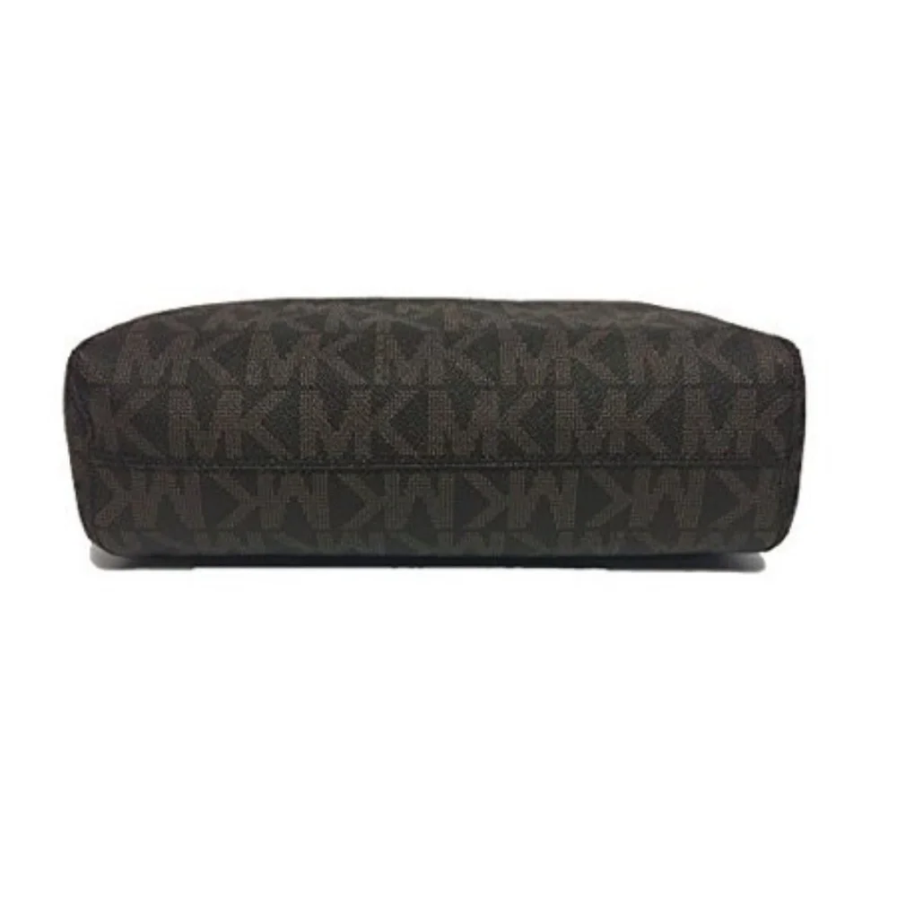 MICHAEL KORS FULTON MEDIUM BAG, BROWN/TANGERINE